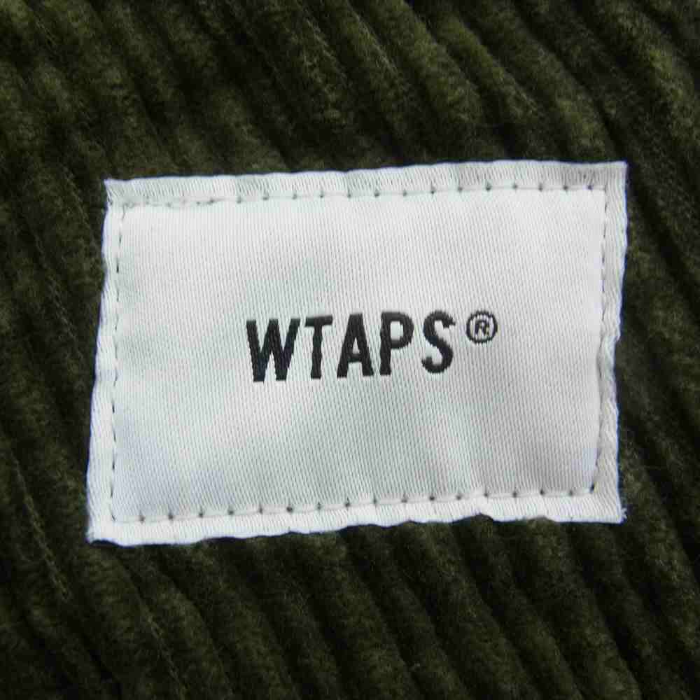 WTAPS ダブルタップス 19AW 192TQDT-PTM03 CORDUROY TUCK02 コーデュロイ タック入り トラウザーズ カーキ系 2【中古】
