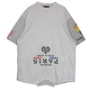 BALENCIAGA バレンシアガ 22ss 698811-TMVC9 UPSIDE DOWN アップサイド ダウン ダメージ加工 リメイク Tシャツ ホワイト系 グレー系 4【中古】