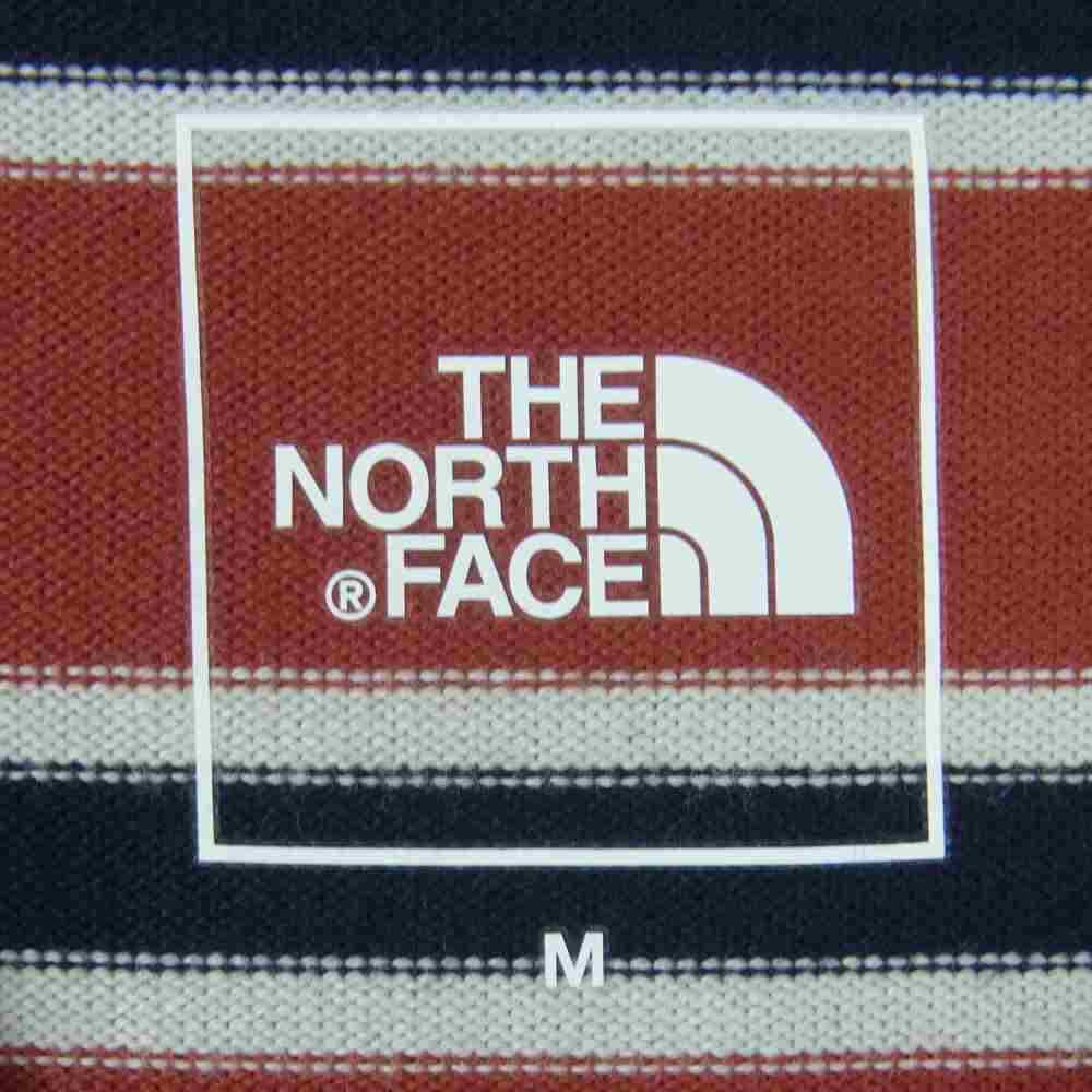 THE NORTH FACE ノースフェイス NTW32253 S/S Multi Border Tee 半袖 マルチ ボーダー Tシャツ TA タンドリースパイスレッド M【新古品】【未使用】【中古】