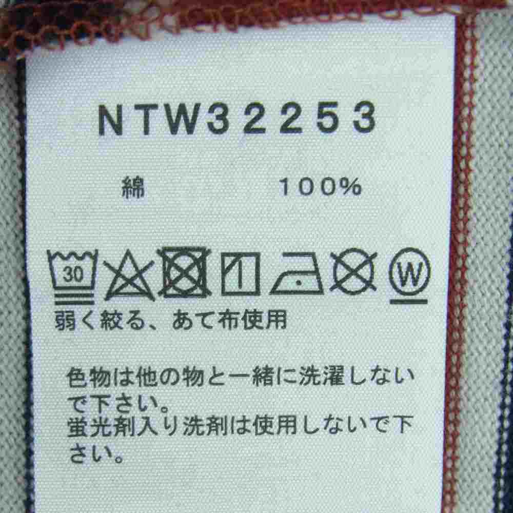 THE NORTH FACE ノースフェイス NTW32253 S/S Multi Border Tee 半袖 マルチ ボーダー Tシャツ TA タンドリースパイスレッド M【新古品】【未使用】【中古】