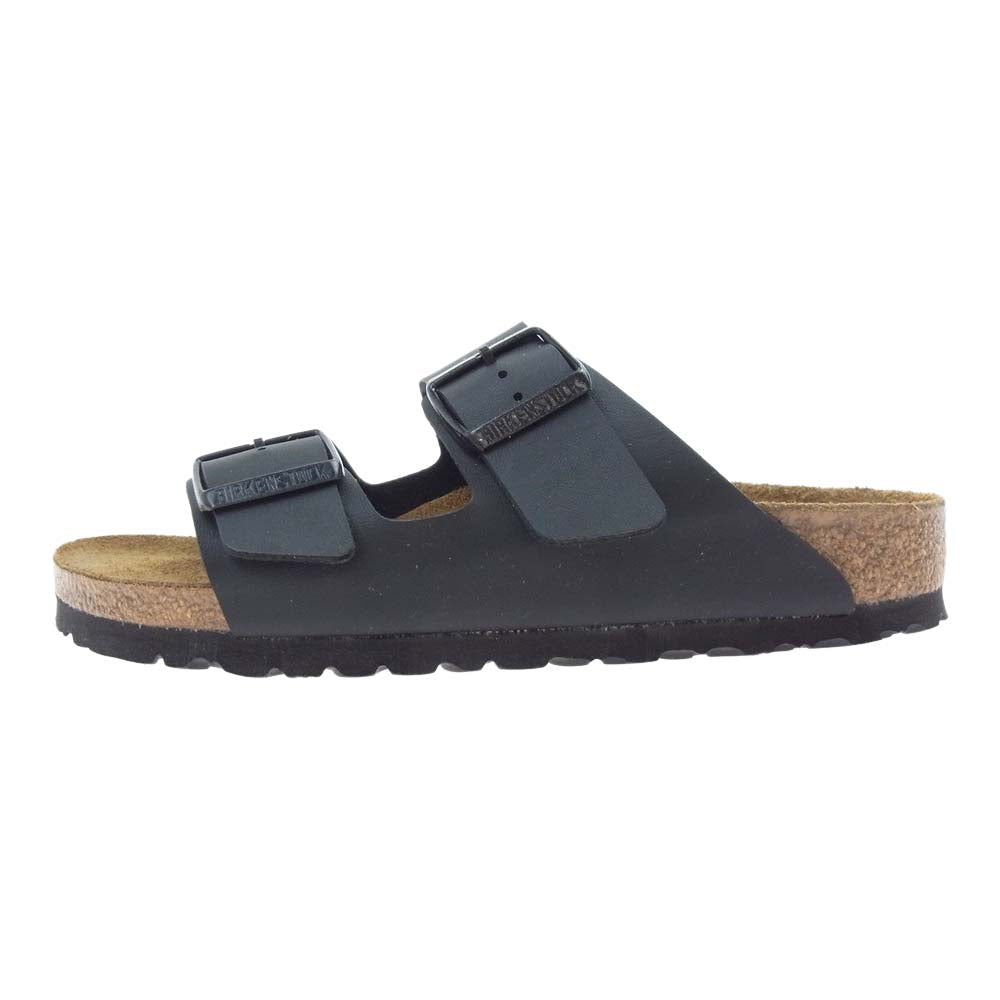 BIRKENSTOCK ビルケンシュトック 51793 Arizona アリゾナ レザー ストラップ サンダル ブラック系 ブラウン系 24cm【新古品】【未使用】【中古】