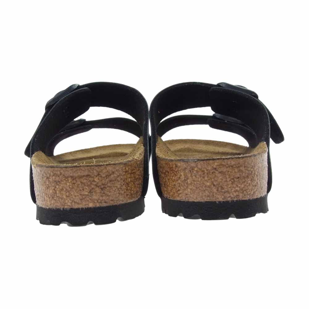 BIRKENSTOCK ビルケンシュトック 51793 Arizona アリゾナ レザー ストラップ サンダル ブラック系 ブラウン系 24cm【新古品】【未使用】【中古】