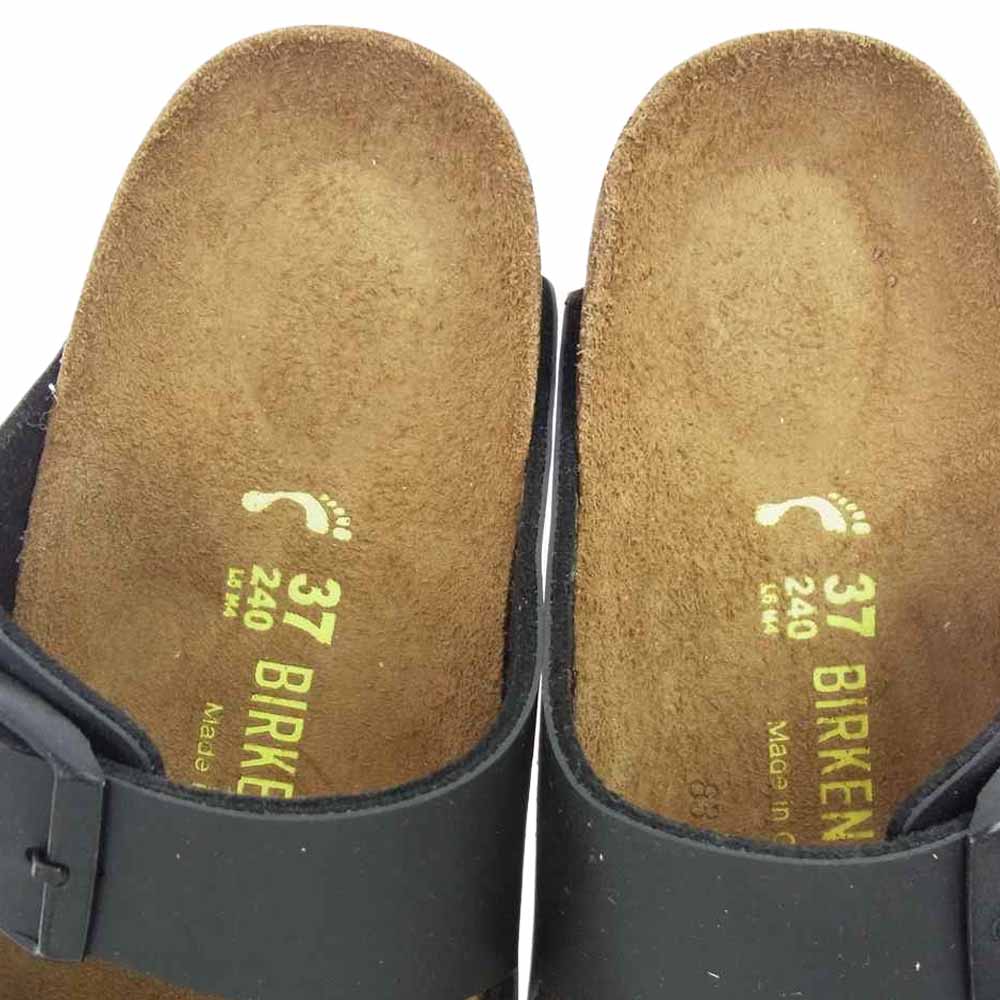 BIRKENSTOCK ビルケンシュトック 51793 Arizona アリゾナ レザー ストラップ サンダル ブラック系 ブラウン系 24cm【新古品】【未使用】【中古】