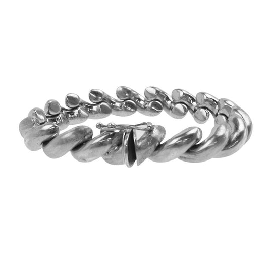 デンマーク製 アーチ チェーン ブレスレット シルバー系【中古】