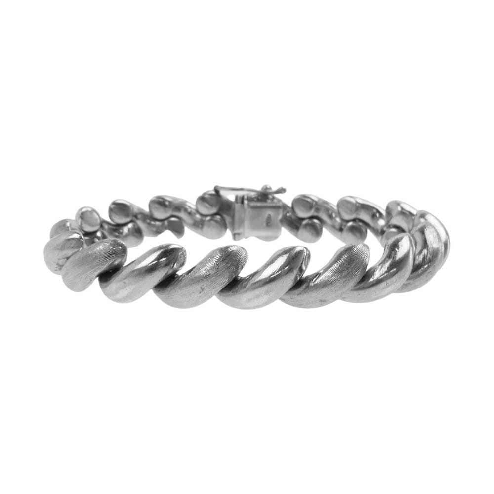 デンマーク製 アーチ チェーン ブレスレット シルバー系【中古】