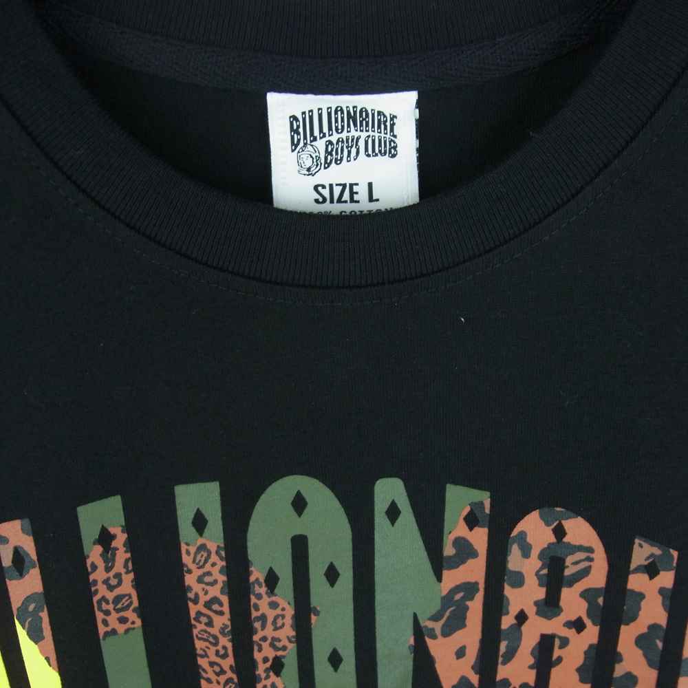 Billionaire Boys Club ビリオネアボーイズクラブ Animal Arch Logo T-Shirt アニマル アーチ ロゴ 半袖 Tシャツ ブラック系 L【中古】