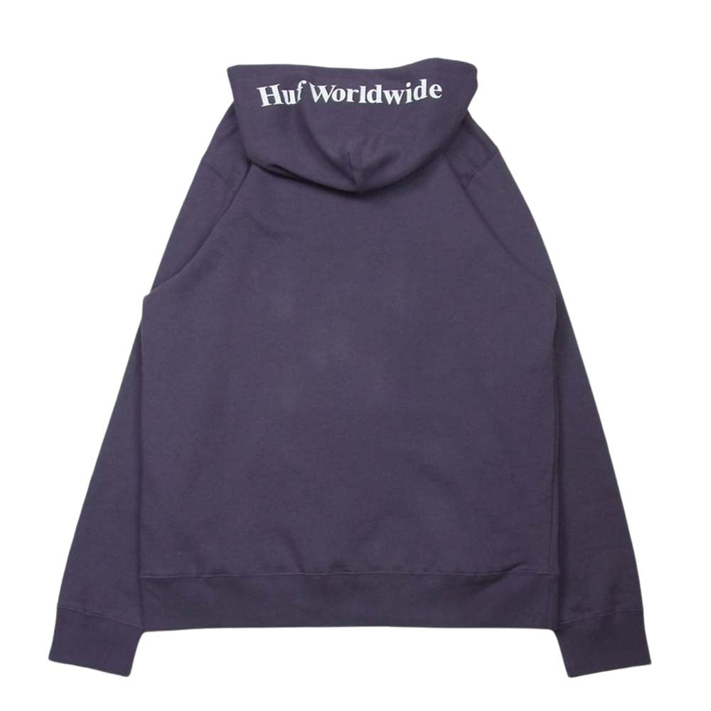 HUF ハフ 20HPF00098 BOX LOGO P/O HOODIE ボックス ロゴ プルオーバー フーディ パーカー 中国製 パープル系 XL【中古】