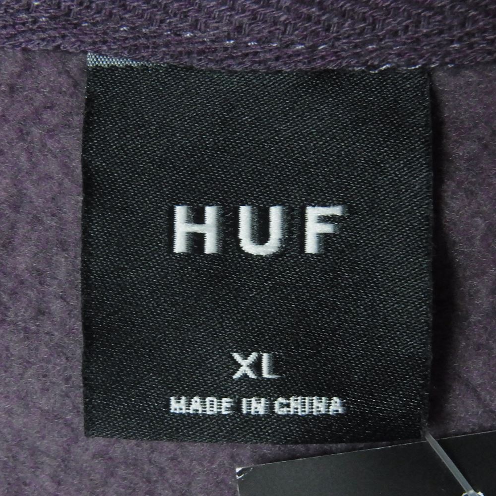 HUF ハフ 20HPF00098 BOX LOGO P/O HOODIE ボックス ロゴ プルオーバー フーディ パーカー 中国製 パープル系 XL【中古】