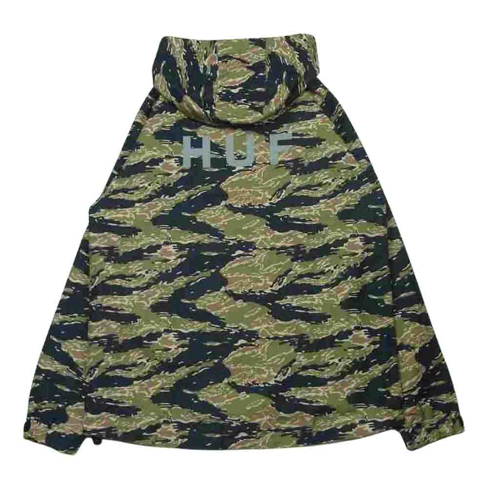 HUF ハフ ナイロン ジャケット 迷彩 中国製 カーキ系 L【中古】