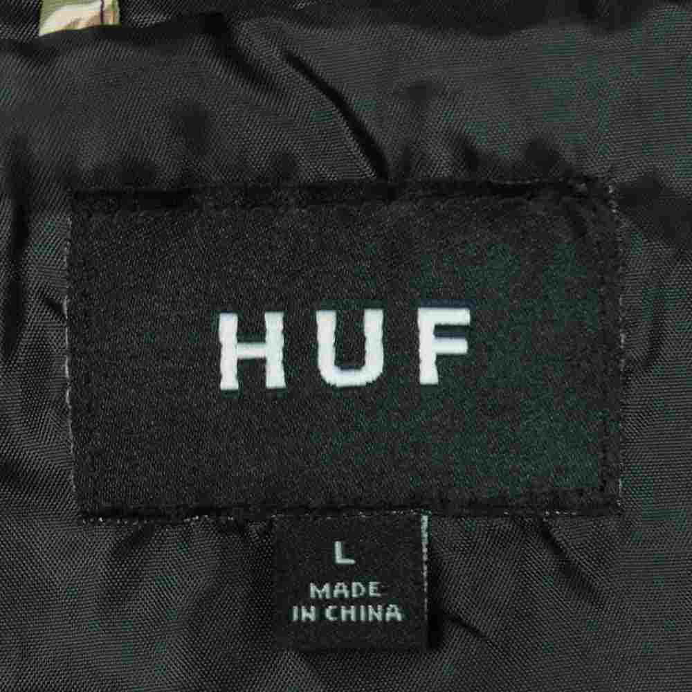 HUF ハフ ナイロン ジャケット 迷彩 中国製 カーキ系 L【中古】