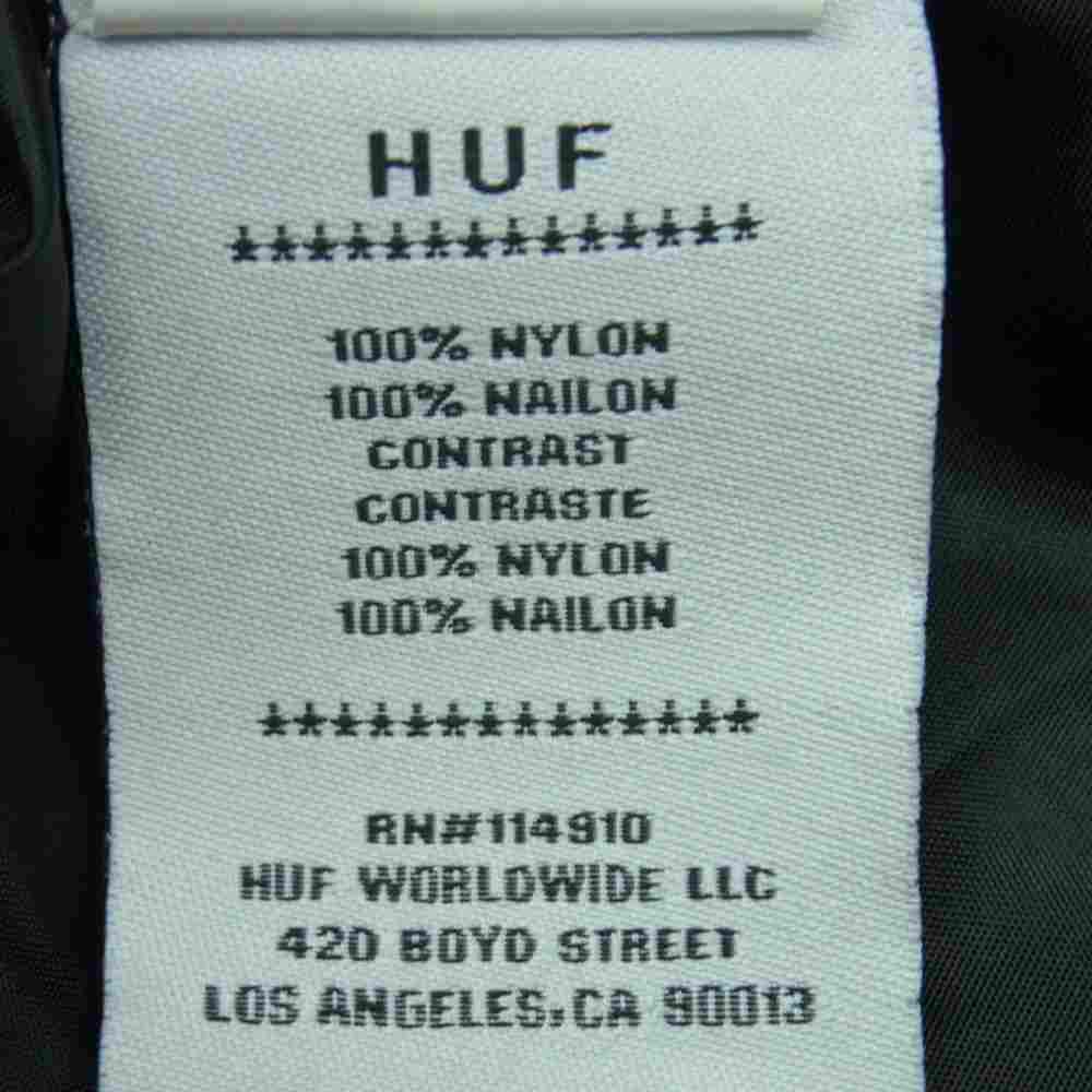 HUF ハフ ナイロン ジャケット 迷彩 中国製 カーキ系 L【中古】