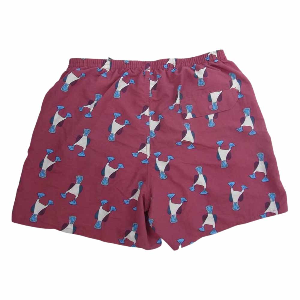 patagonia パタゴニア 21SS 57021 Baggies バギーズ ショーツ パンツ 総柄 カツオドリ エンジ系 M【中古】