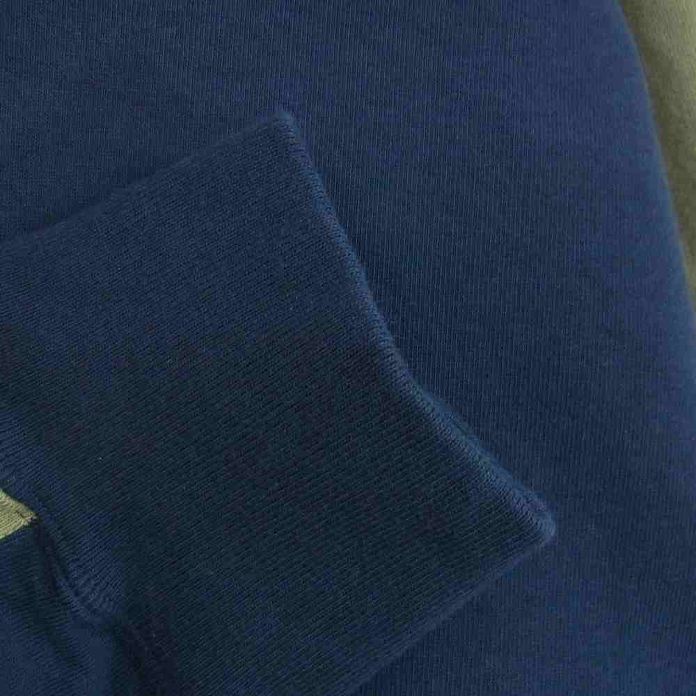 Supreme シュプリーム 18AW Paneled Hooded Sweatshirt パネル フーディ スウェット パーカー ネイビー系 カーキ系 オレンジ系 M【中古】