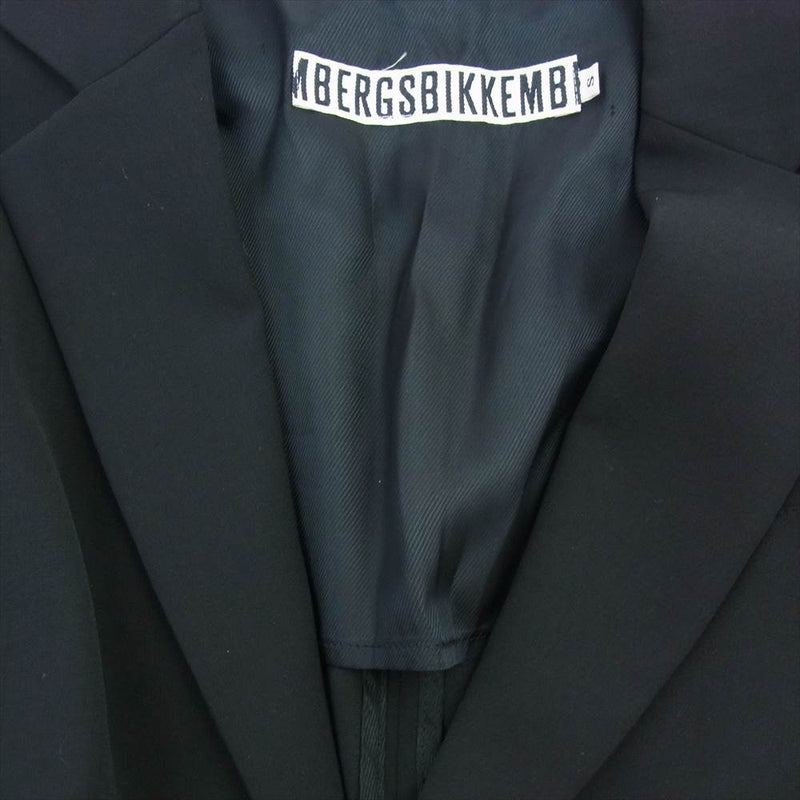 DIRK BIKKEMBERGS ダークビッケンバーグ ウール混 ジャケット パンツ セットアップ スーツ ブラック系 44【中古】