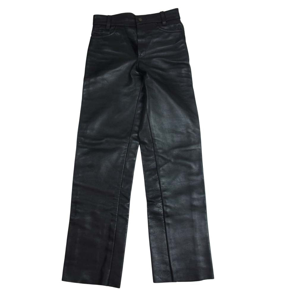 VANSON バンソン USA製 レザー パンツ ブラック系 31【中古 