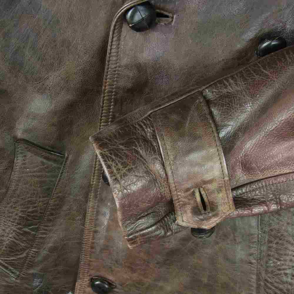 BELSTAFF ベルスタッフ 国内正規品 イタリア製 BLACK PRINCE ブラック プリンス レザー Pコート ピーコート ダークブラウン系 M【中古】