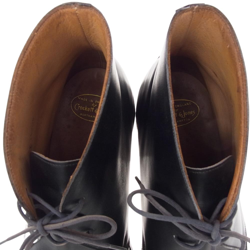CROCKETT&JONES クロケットアンドジョーンズ 8629 レザー チャッカ ブーツ ブラック系 7 1/2【中古】