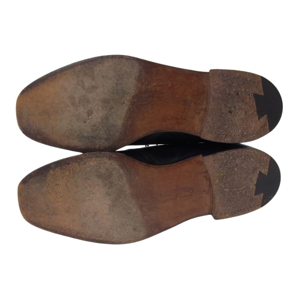 CROCKETT&JONES クロケットアンドジョーンズ 8629 レザー チャッカ ブーツ ブラック系 7 1/2【中古】