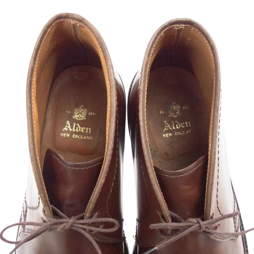 ALDEN オールデン 1358 CHUKKA BOOT CORDOVAN マホガニー コードバン チャッカブーツ   ブラウン系 8【中古】