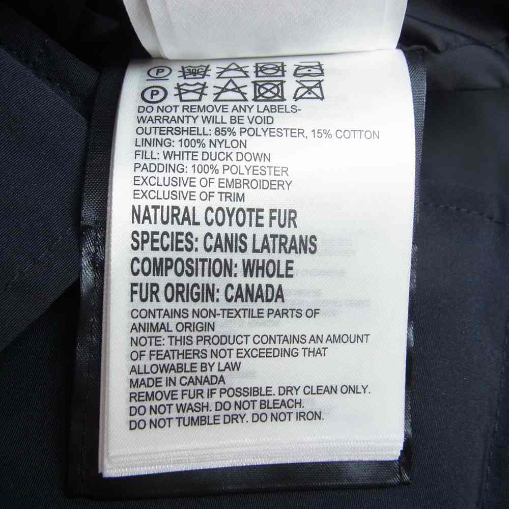 CANADA GOOSE カナダグース 2302JL 国内正規品 MACKENZIE PARKA マッケンジー パーカ ダウンコート ネイビー系 S【極上美品】【中古】