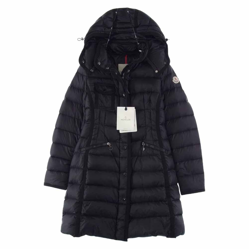 MONCLER モンクレール HERMINE エルミンヌ ダウン コート ブラック ブラック系 TG0【極上美品】【中古】