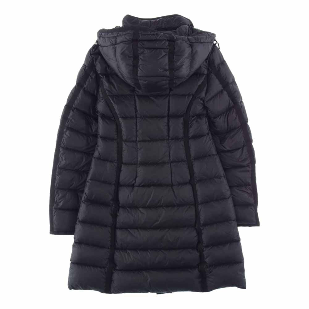 MONCLER モンクレール HERMINE エルミンヌ ダウン コート ブラック ブラック系 TG0【極上美品】【中古】