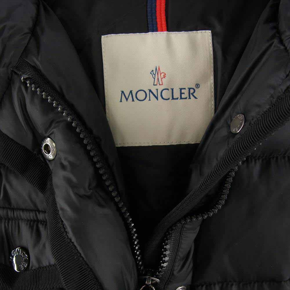MONCLER モンクレール HERMINE エルミンヌ ダウン コート ブラック ブラック系 TG0【極上美品】【中古】