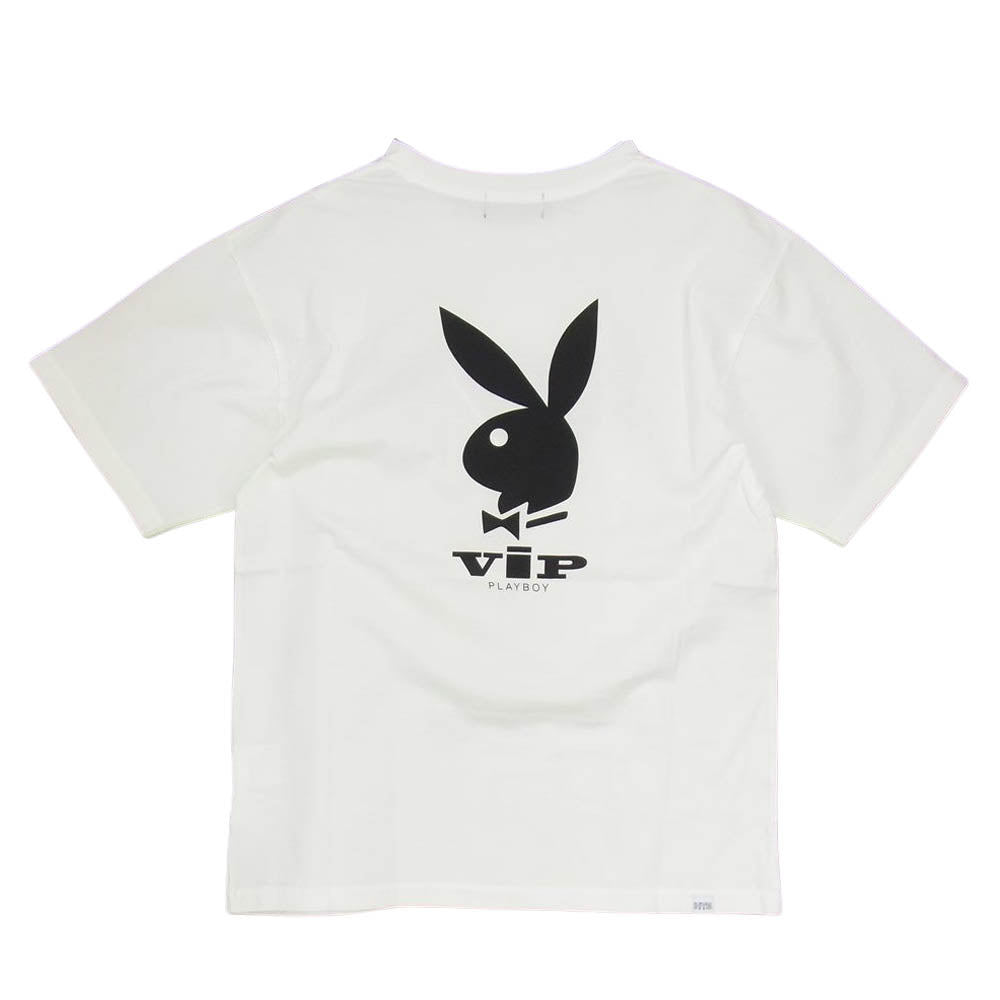 HYSTERIC GLAMOUR ヒステリックグラマー 02222CT20 PLAYBOY HYSTERIC ARROW ヒステリック アロー Tシャツ ホワイト系 S【新古品】【未使用】【中古】