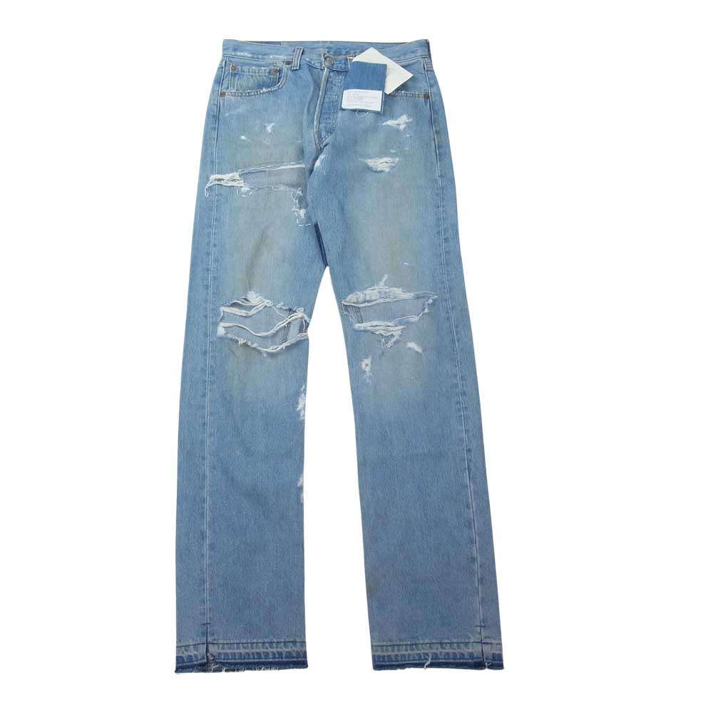 READY MADE レディメイド RE-CO-BL-00-00-191 VINTAGE 501 DENIM ダメージ加工 ヴィンテージ 501 デニム パンツ インディゴブルー系 RAMDOM【新古品】【未使用】【中古】