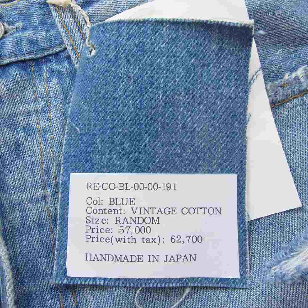 READY MADE レディメイド RE-CO-BL-00-00-191 VINTAGE 501 DENIM ダメージ加工 ヴィンテージ 501 デニム パンツ インディゴブルー系 RAMDOM【新古品】【未使用】【中古】