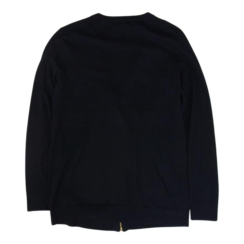 Michael Kors マイケルコース ニット ジップ カーディガン ネイビー系 M【中古】