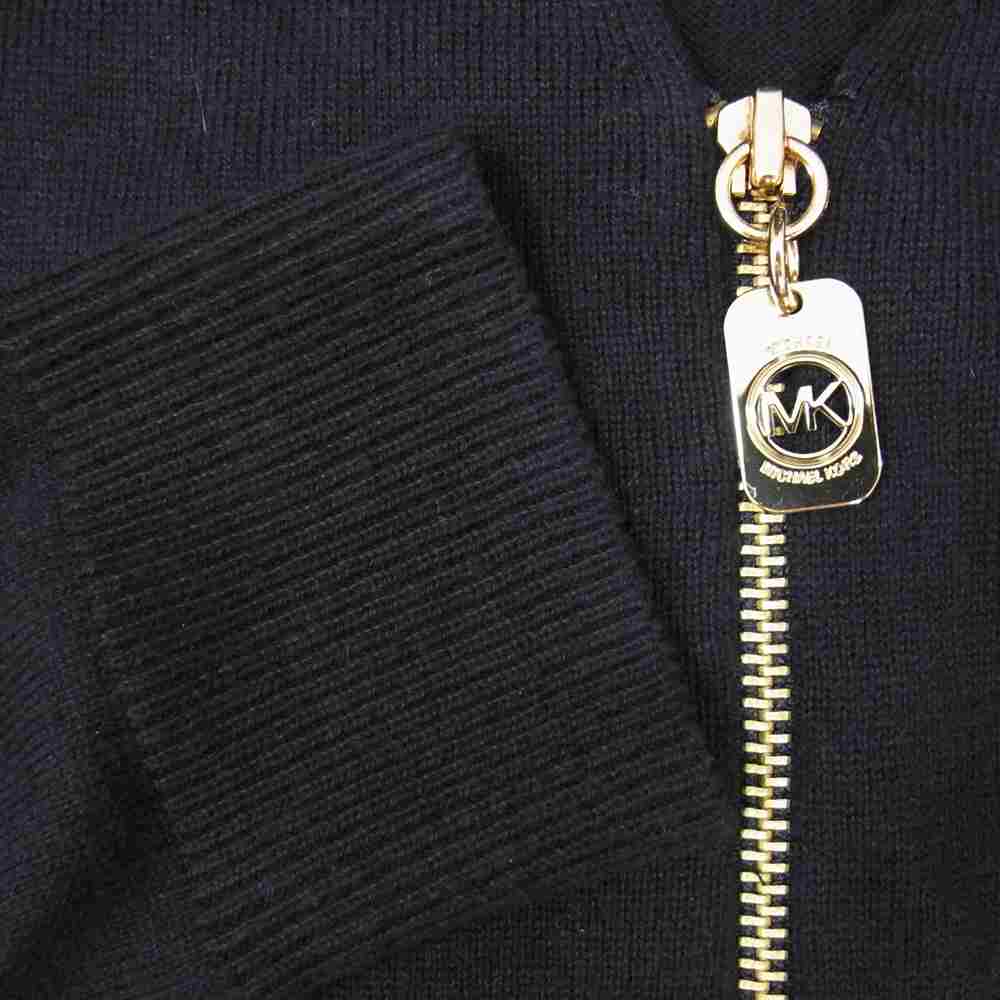 Michael Kors マイケルコース ニット ジップ カーディガン ネイビー系 M【中古】