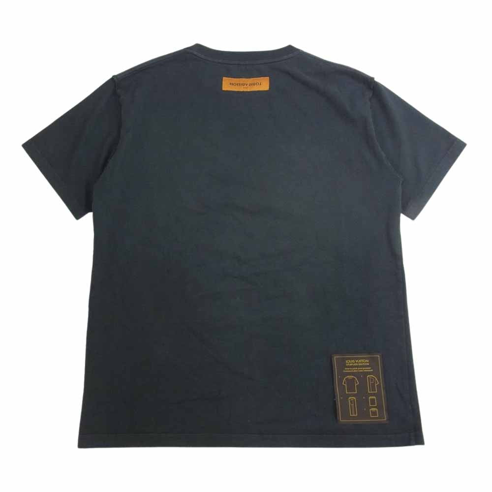 LOUIS VUITTON ルイ・ヴィトン 21AW RM212Q JYN HIY47W 国内正規品 インサイドアウトクルーネック Tシャツ ブラック系 L【中古】