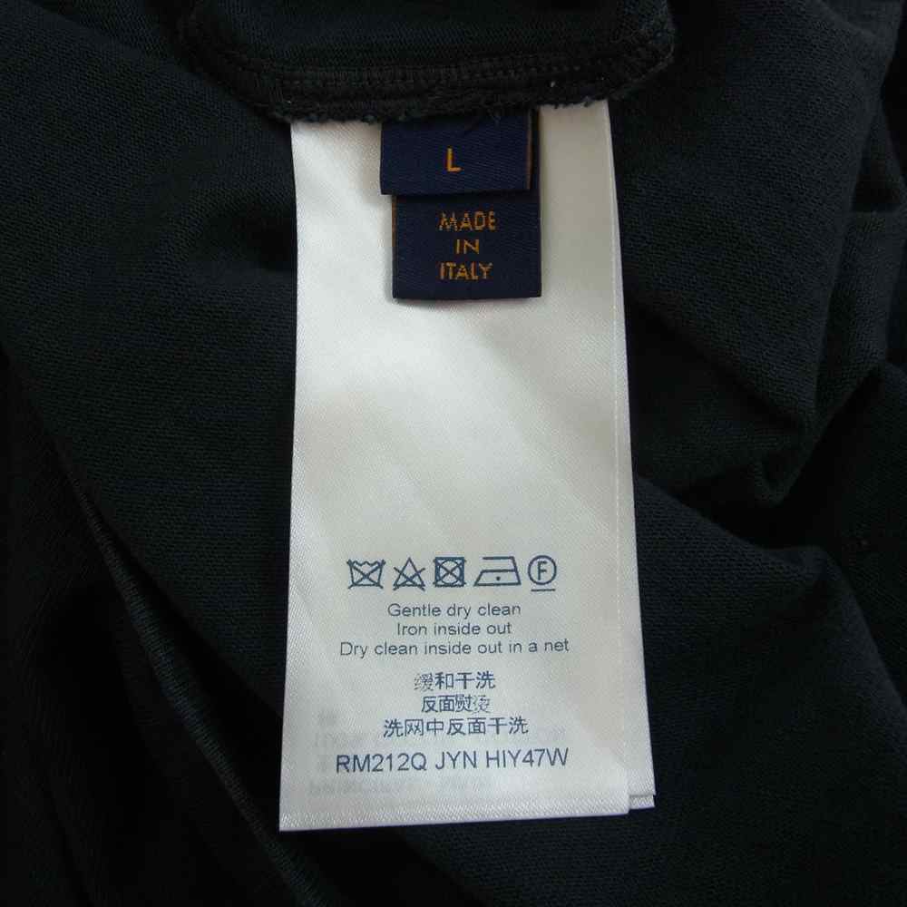 LOUIS VUITTON ルイ・ヴィトン 21AW RM212Q JYN HIY47W 国内正規品 インサイドアウトクルーネック Tシャツ ブラック系 L【中古】