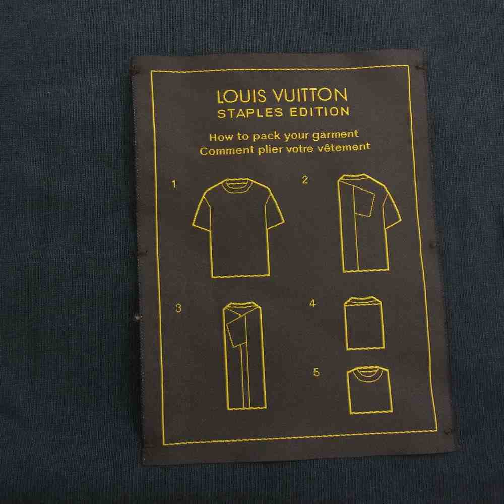LOUIS VUITTON ルイ・ヴィトン 21AW RM212Q JYN HIY47W 国内正規品 インサイドアウトクルーネック Tシャツ ブラック系 L【中古】
