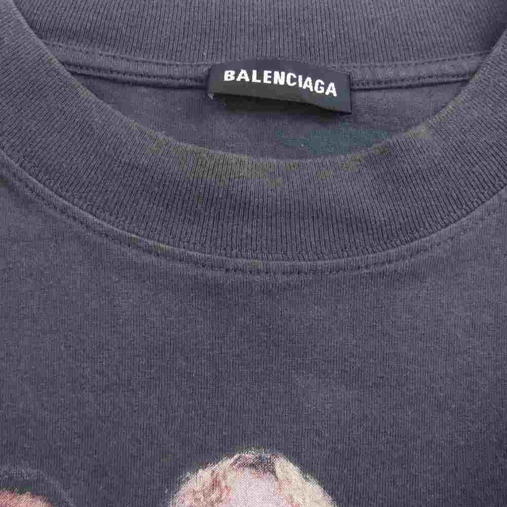 BALENCIAGA バレンシアガ 18AW 541881 TCV38 国内正規品 スピードハンターズ プリント 長袖 カットソー グレー系 XS【中古】