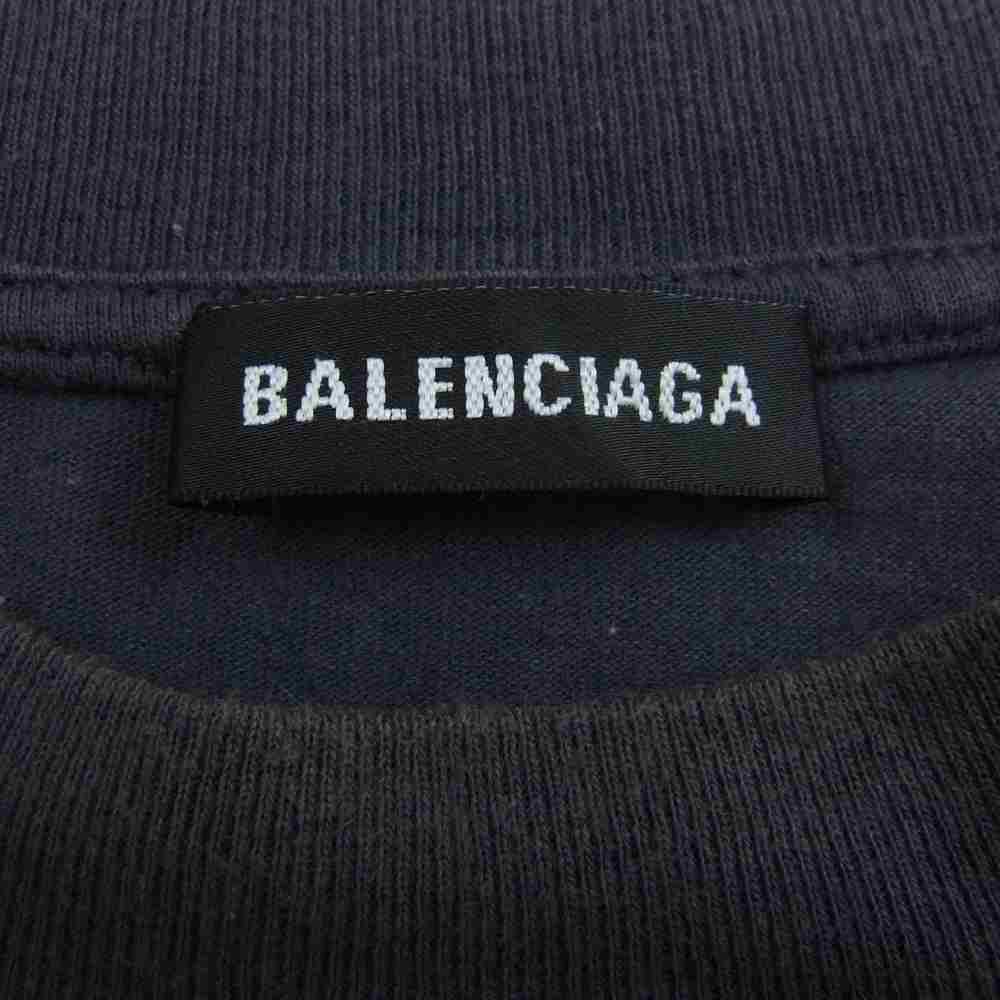 BALENCIAGA バレンシアガ 18AW 541881 TCV38 国内正規品 スピードハンターズ プリント 長袖 カットソー グレー系 XS【中古】