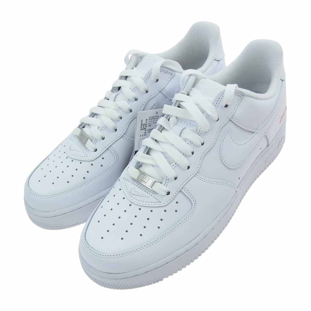Supreme シュプリーム CU9225-100 × NIKE ナイキ AIR FORCE 1 LOW エア フォース 1 ロー スニーカー ホワイト系 27.5cm【新古品】【未使用】【中古】