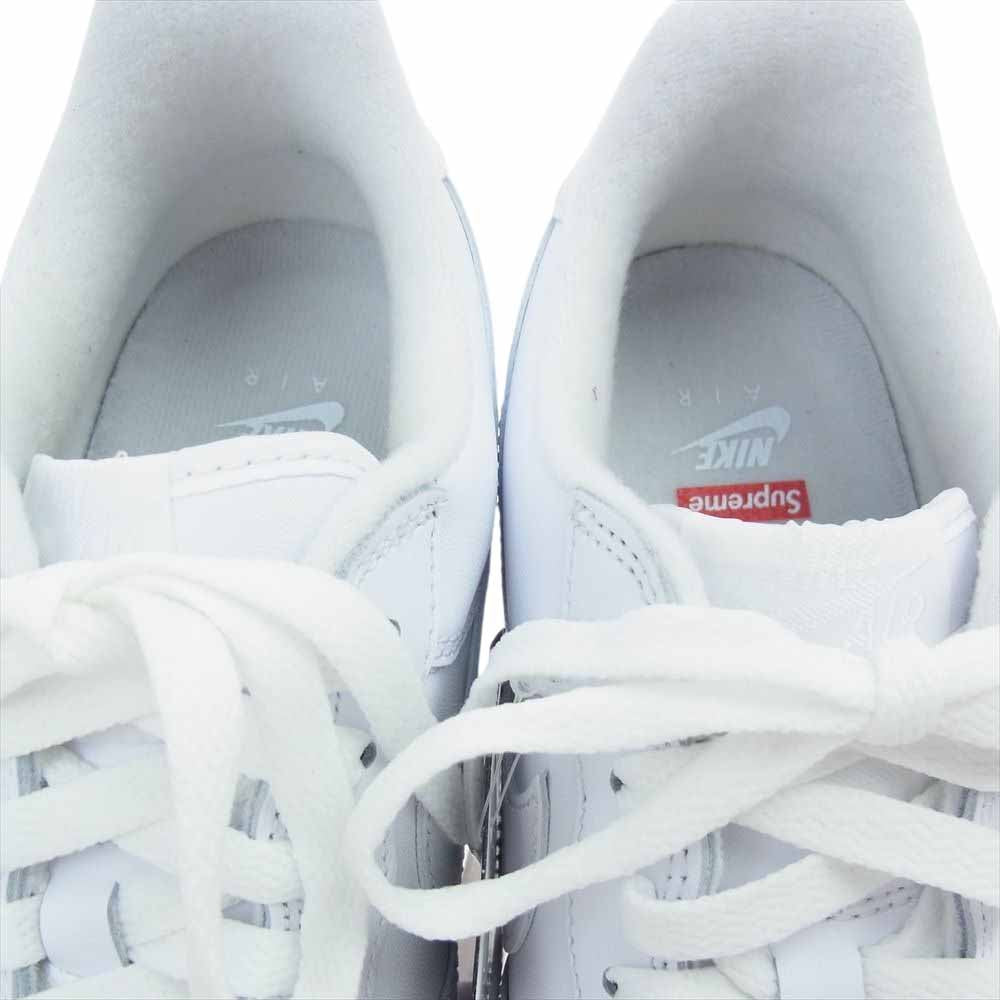 Supreme シュプリーム CU9225-100 × NIKE ナイキ AIR FORCE 1 LOW エア フォース 1 ロー スニーカー ホワイト系 27.5cm【新古品】【未使用】【中古】