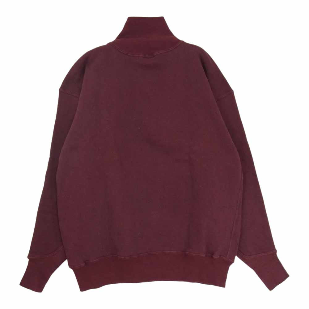 ウエアハウス ハイ タートル ネック スウェット トレーナー ワインレッド系 42【中古】