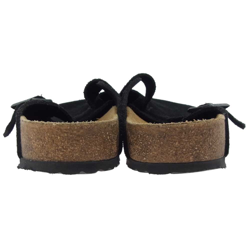 BIRKENSTOCK ビルケンシュトック Boston ボストン スエード レザー サンダル ブラック系 ブラウン系 41【中古】