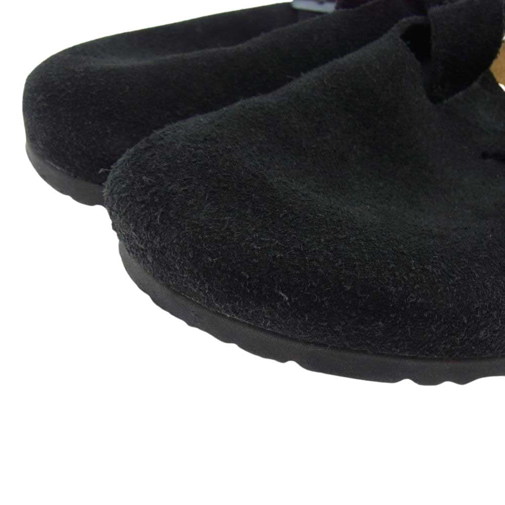 BIRKENSTOCK ビルケンシュトック Boston ボストン スエード レザー サンダル ブラック系 ブラウン系 41【中古】