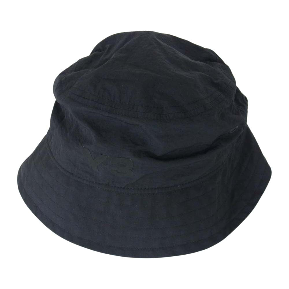 Yohji Yamamoto ヨウジヤマモト Y-3 HD3308 BUCKET HAT ワイスリー ロゴ バケットハット ブラック系【中古】