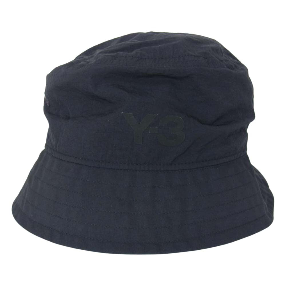 Yohji Yamamoto ヨウジヤマモト Y-3 HD3308 BUCKET HAT ワイスリー ロゴ バケットハット ブラック系【中古】