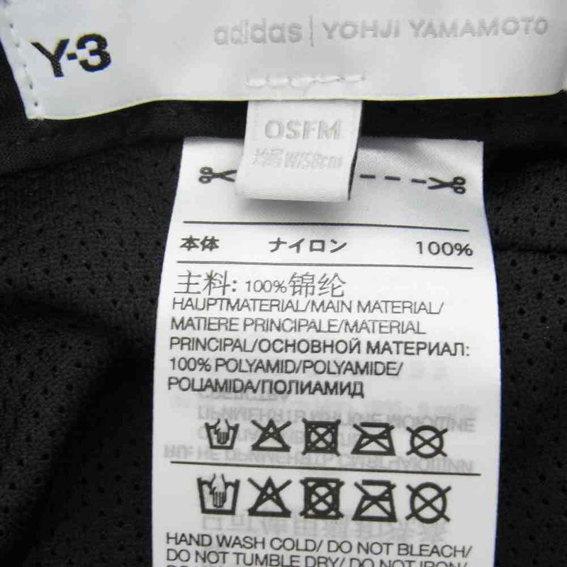 Yohji Yamamoto ヨウジヤマモト Y-3 HD3308 BUCKET HAT ワイスリー ロゴ バケットハット ブラック系【中古】