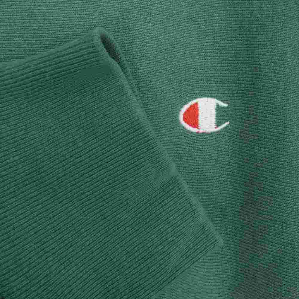 Champion チャンピオン 80s 目有り リバースウィーブ クルーネック スウェット トレーナー グリーン系 L【中古】
