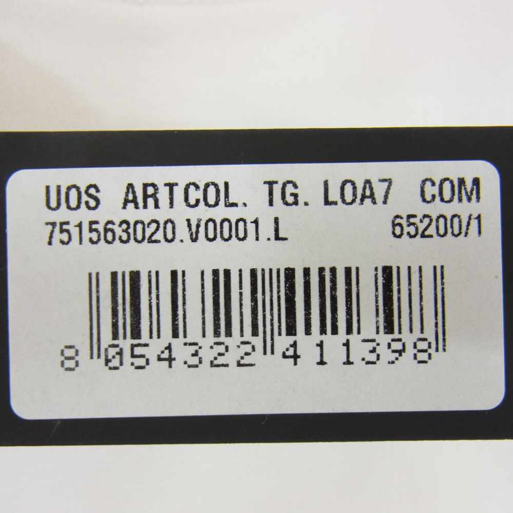 STONE ISLAND ストーンアイランド 国内正規品 21AW 751563020 ロゴワッペン コットン クルーネック L/S スウェット トレーナー ホワイト系 L【中古】