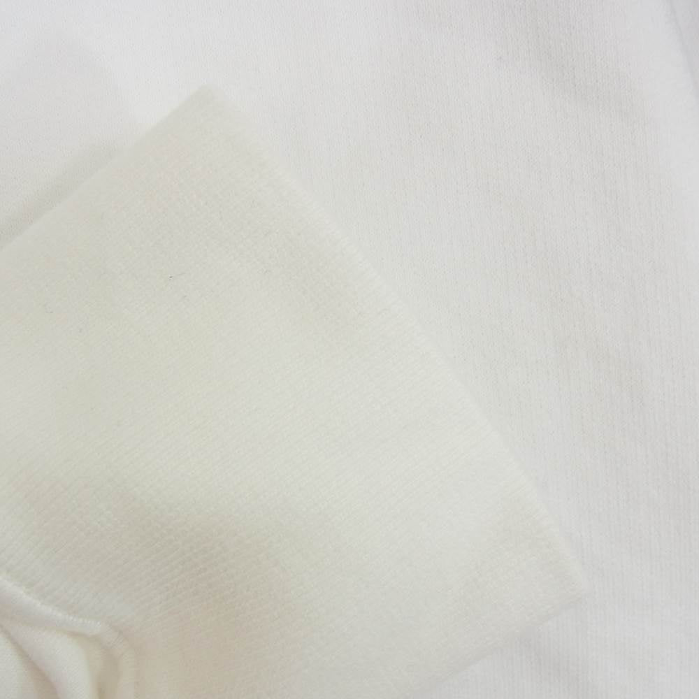 STONE ISLAND ストーンアイランド 国内正規品 21AW 751563020 ロゴワッペン コットン クルーネック L/S スウェット トレーナー ホワイト系 L【中古】