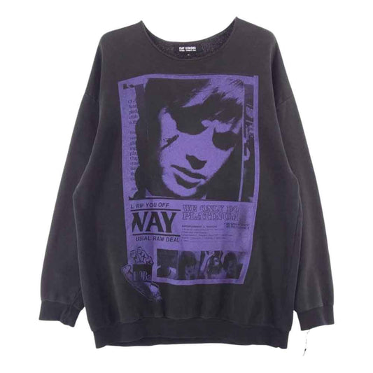 RAF SIMONS ラフシモンズ 国内正規品 消費者期 ARCHIVE アーカイブ 訳アリ カスタム品 CONSUMED オーバーサイズ スウェット トレーナー ブラック系 46【中古】