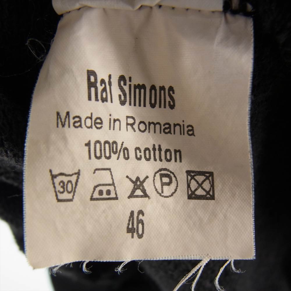 RAF SIMONS ラフシモンズ 国内正規品 消費者期 ARCHIVE アーカイブ 訳アリ カスタム品 CONSUMED オーバーサイズ スウェット トレーナー ブラック系 46【中古】